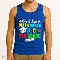 Fun Goodbye Sixth Grade Hello 7Th Grade Last Day Of School Gift Tank Top thumb 3
