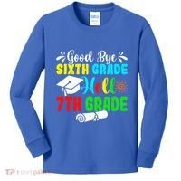 Fun Goodbye Sixth Grade Hello 7Th Grade Last Day Of School Gift Kids Long Sleeve Shirt thumb 0
