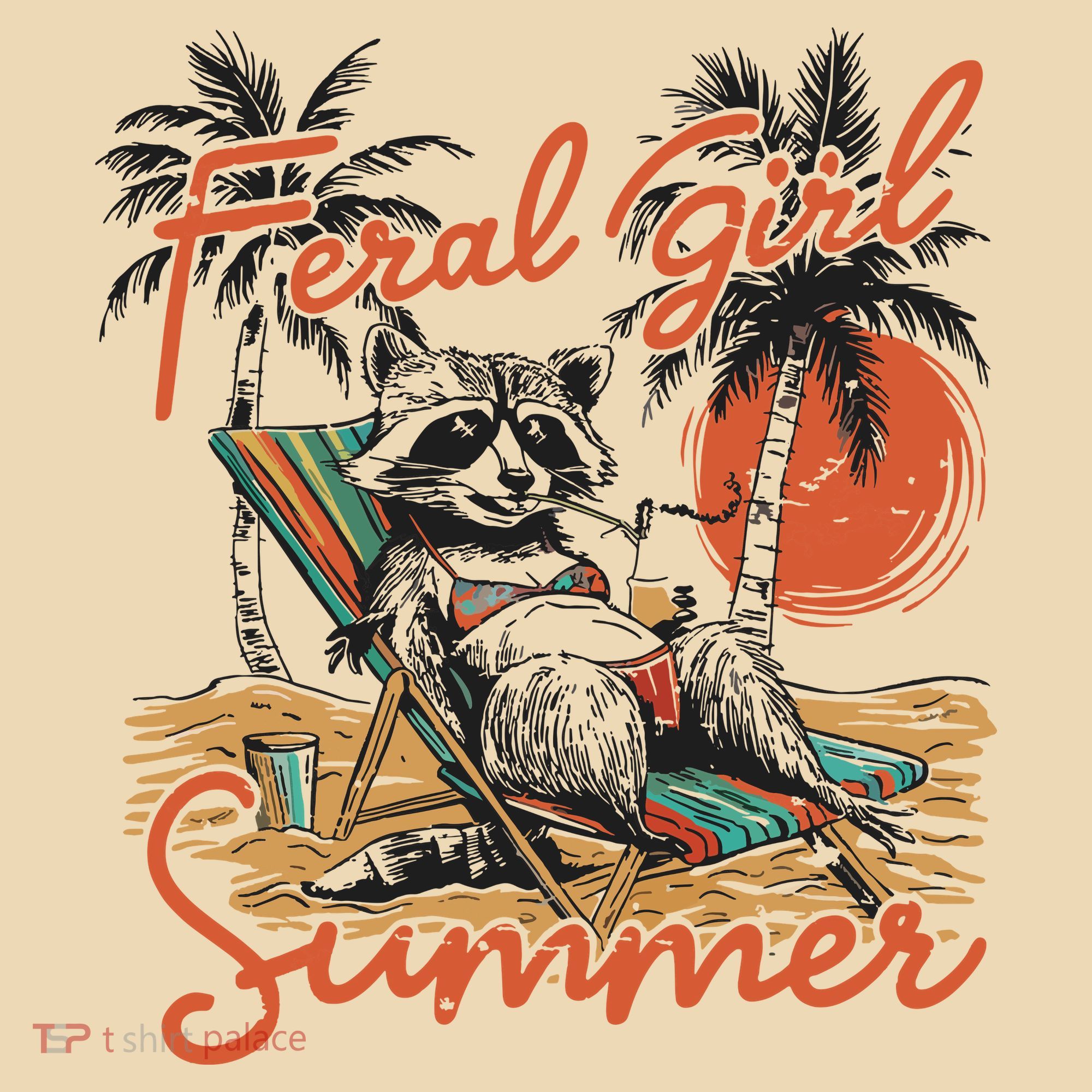 Feral Girl Summer Tote Bag