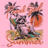 Feral Girl Summer Coaster thumb 2