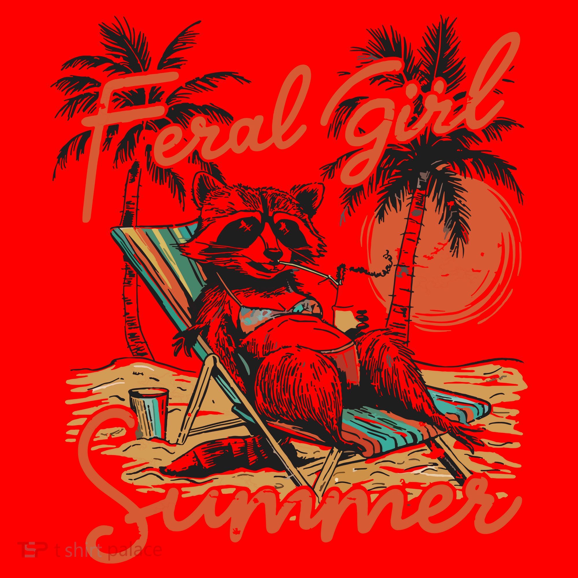 Feral Girl Summer Santa Hat