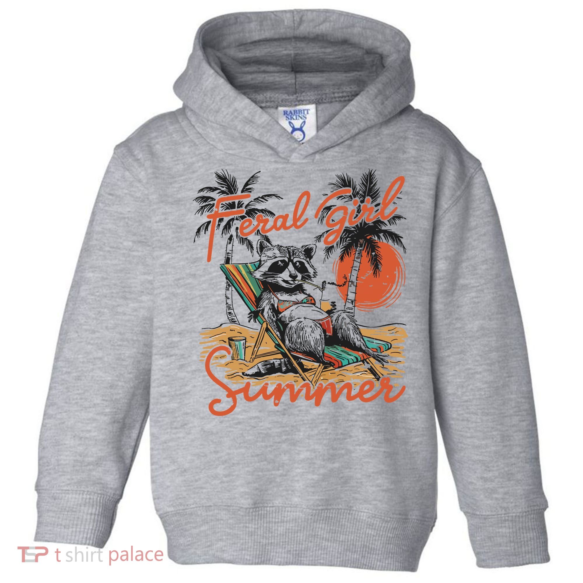 Feral Girl Summer Toddler Hoodie