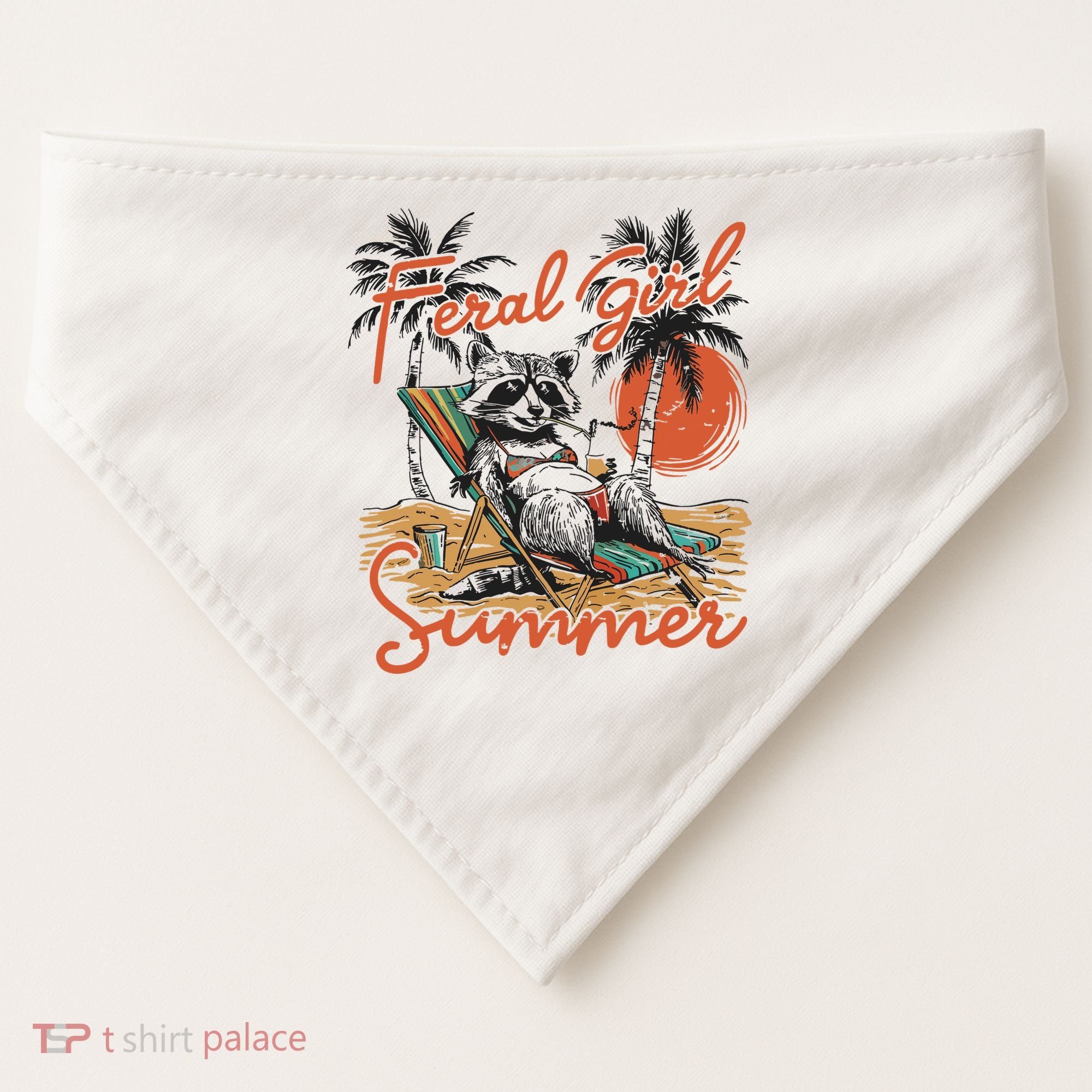Feral Girl Summer USA-Made Doggie Bandana
