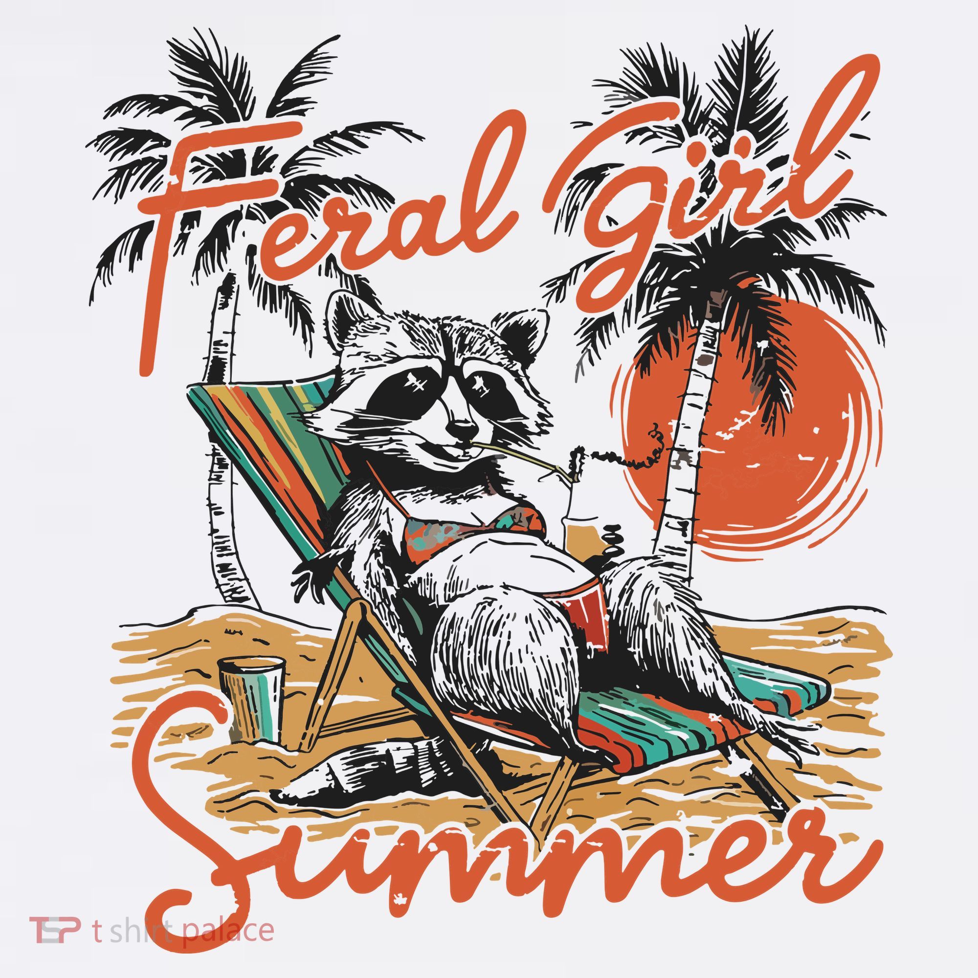 Feral Girl Summer Women's Hoodie