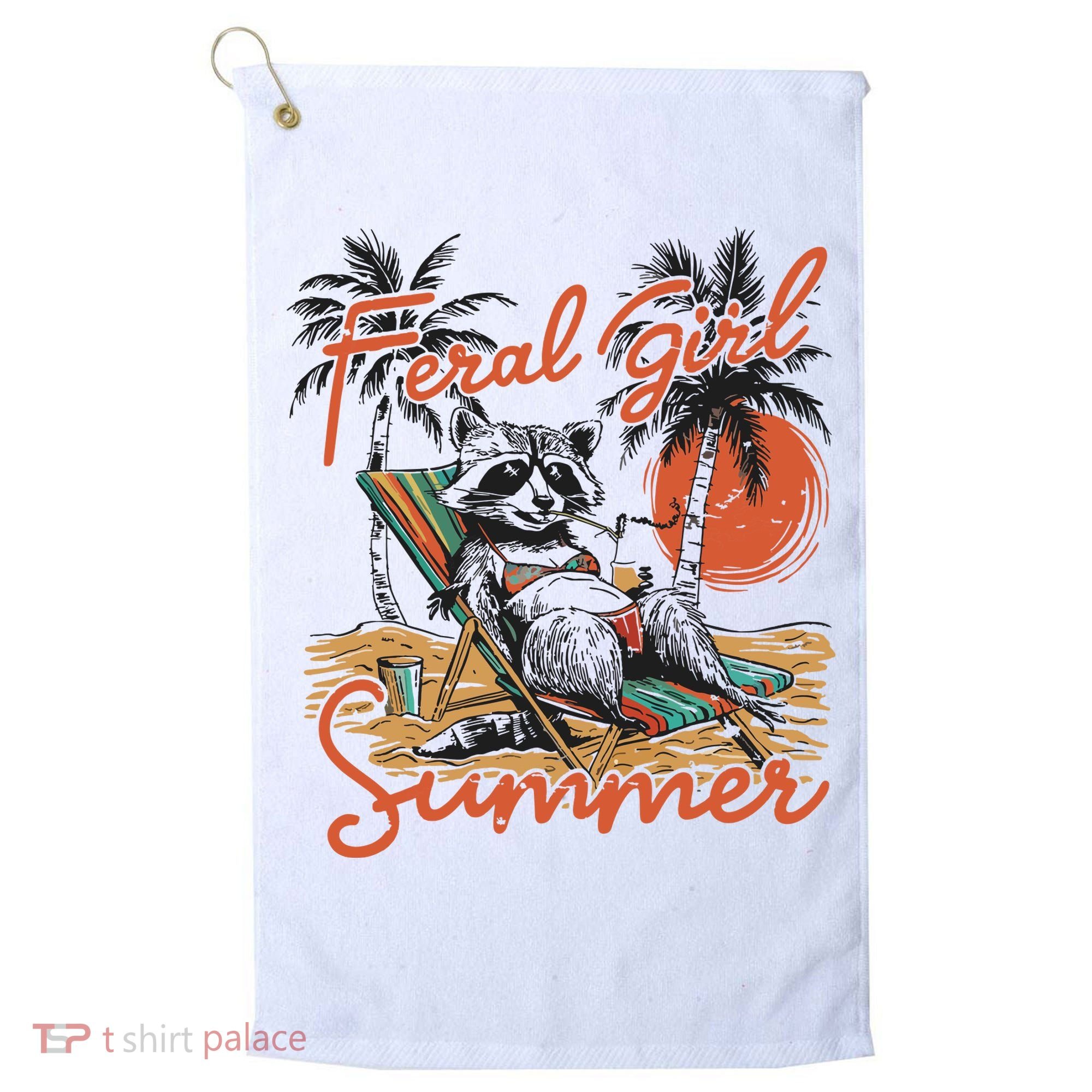 Feral Girl Summer Golf Towel