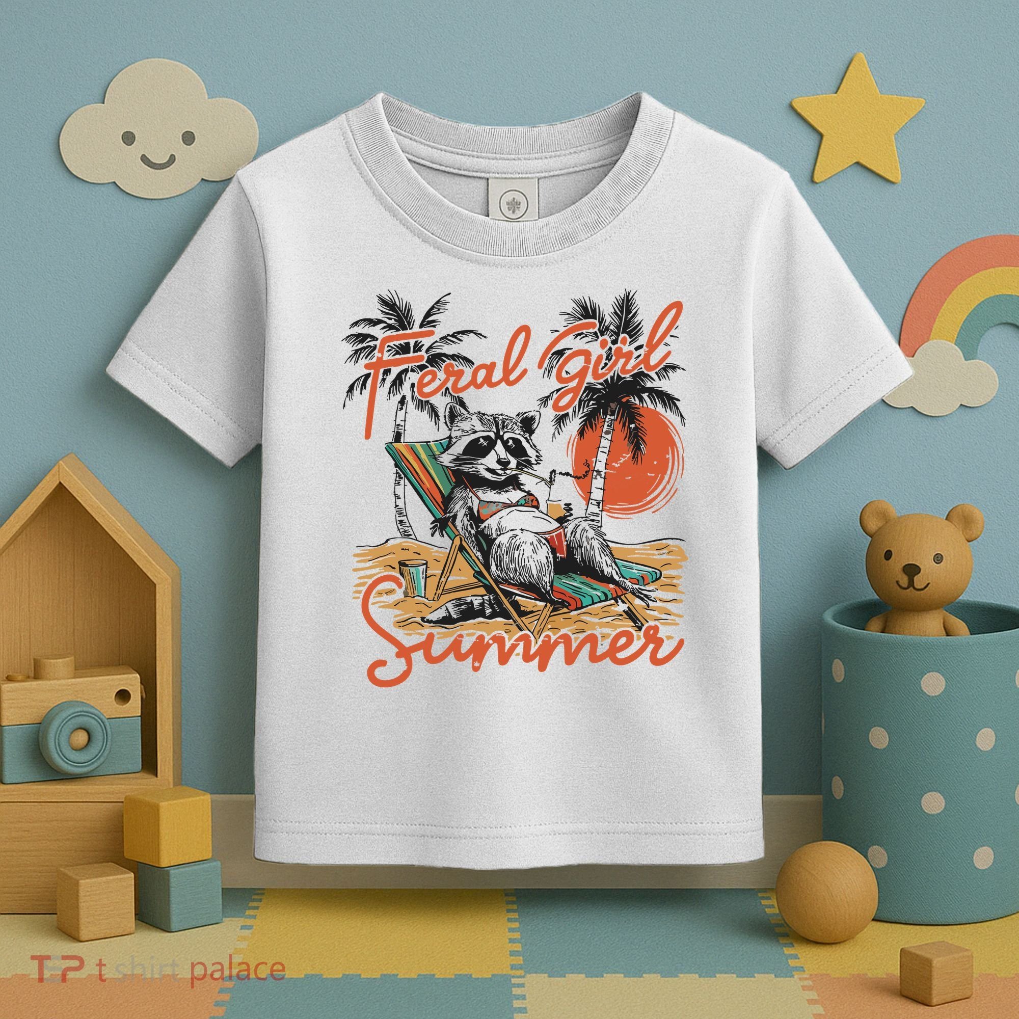 Feral Girl Summer Toddler T-Shirt