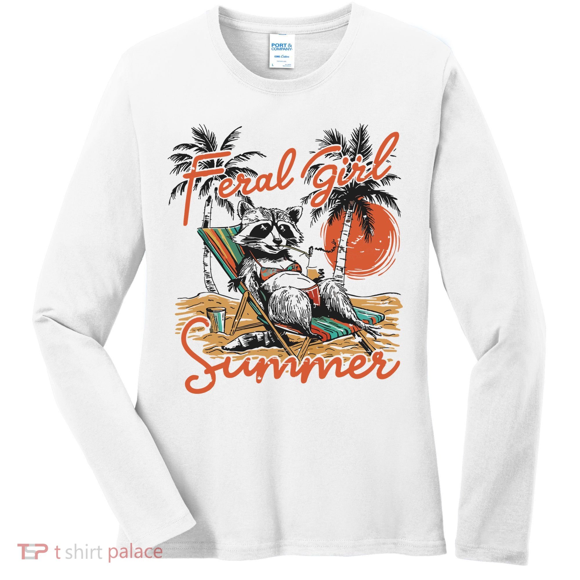 Feral Girl Summer Women's Long Sleeve Shirt
