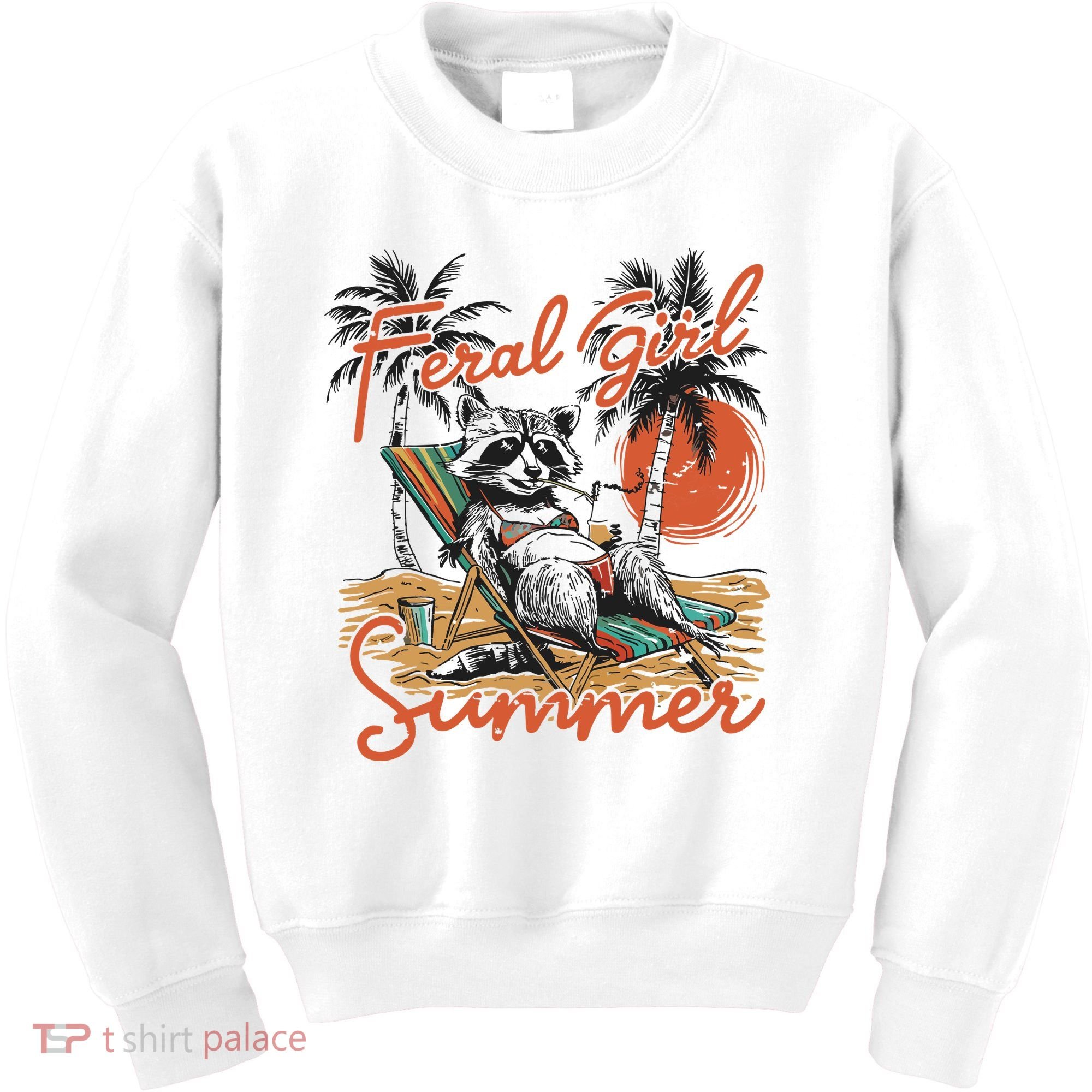 Feral Girl Summer Kids Sweatshirt