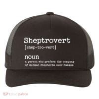 Funny German Shepherd Dog Playful Pet Lover Yupoong Adult 5-Panel Trucker Hat thumb 0