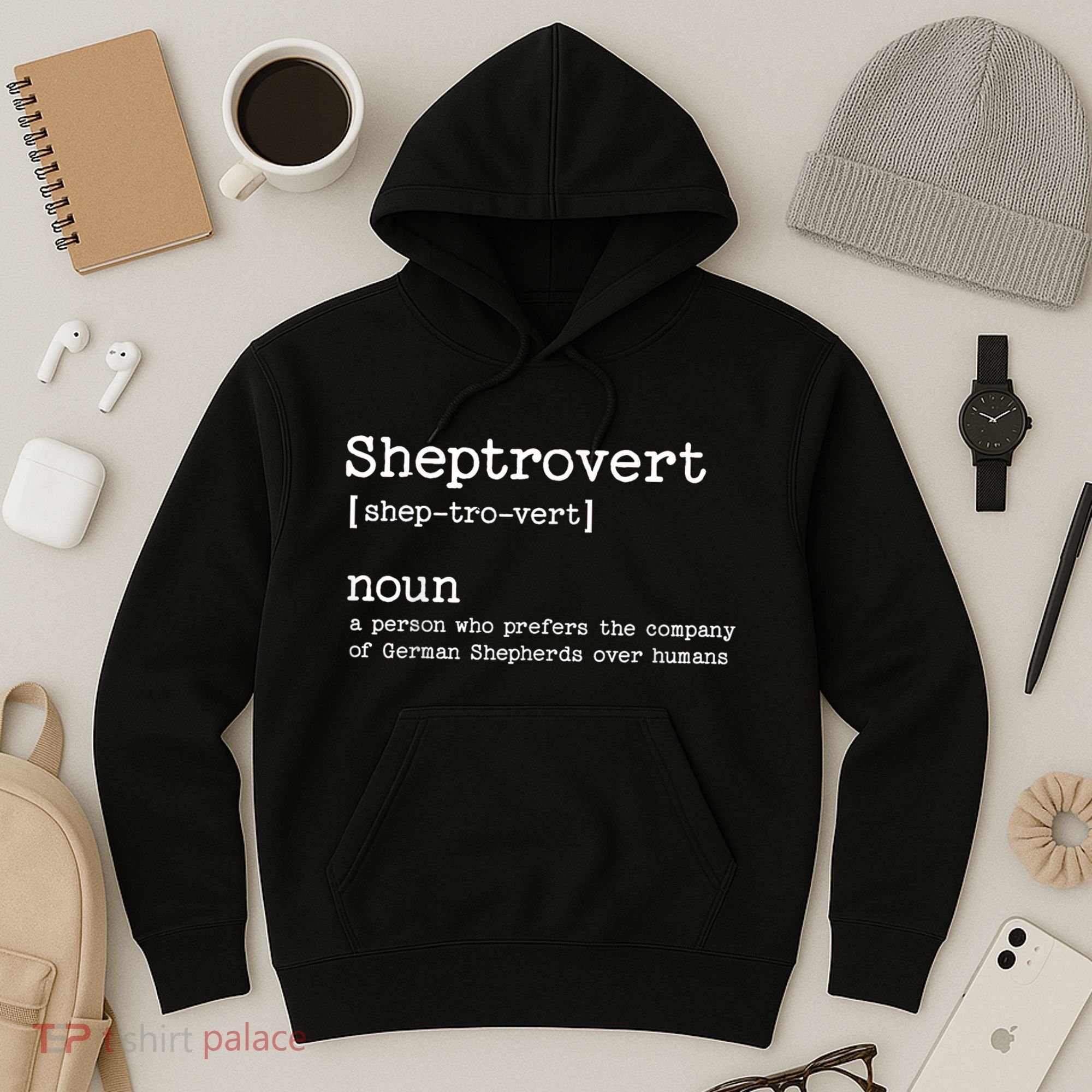 Funny German Shepherd Dog Playful Pet Lover Hoodie