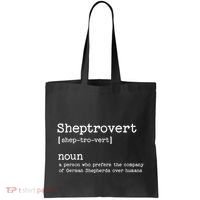 Funny German Shepherd Dog Playful Pet Lover Tote Bag thumb 0
