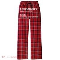 Funny German Shepherd Dog Playful Pet Lover Women's Flannel Plaid Pajama Pants thumb 0