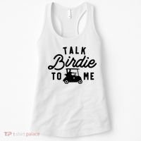 Funny Golf Talk Birdie To Me Golfing Humor Women's Tank Top thumb 0