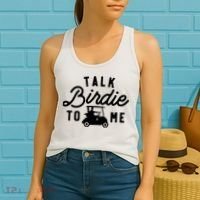 Funny Golf Talk Birdie To Me Golfing Humor Women's Tank Top thumb 2