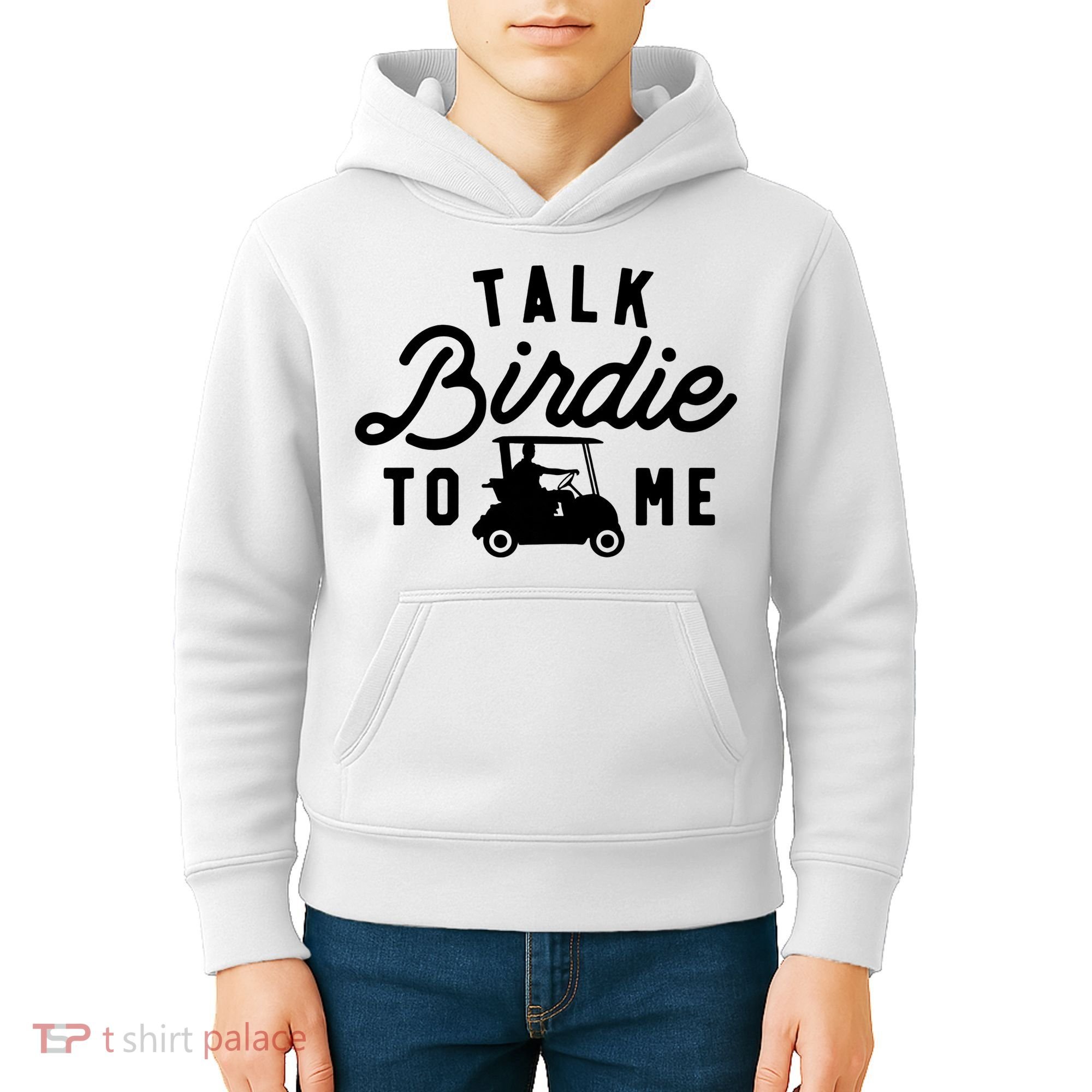 Funny Golf Talk Birdie To Me Golfing Humor Kids Hoodie