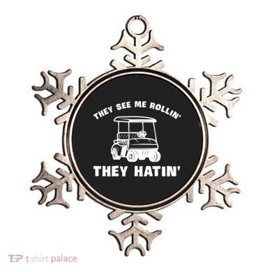 Funny Golfers They See Me Rollin They Hatin Golf Cart Ornament