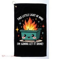Fun Groovy This Little Light Of Mine Emotional Dumpster Fire Golf Towel thumb 0