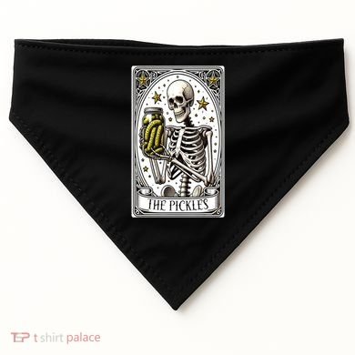 Funny Gardener The Pickle Skeleton Cucumber Gift USA-Made Doggie Bandana