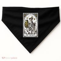 Funny Gardener The Pickle Skeleton Cucumber Gift USA-Made Doggie Bandana thumb 0