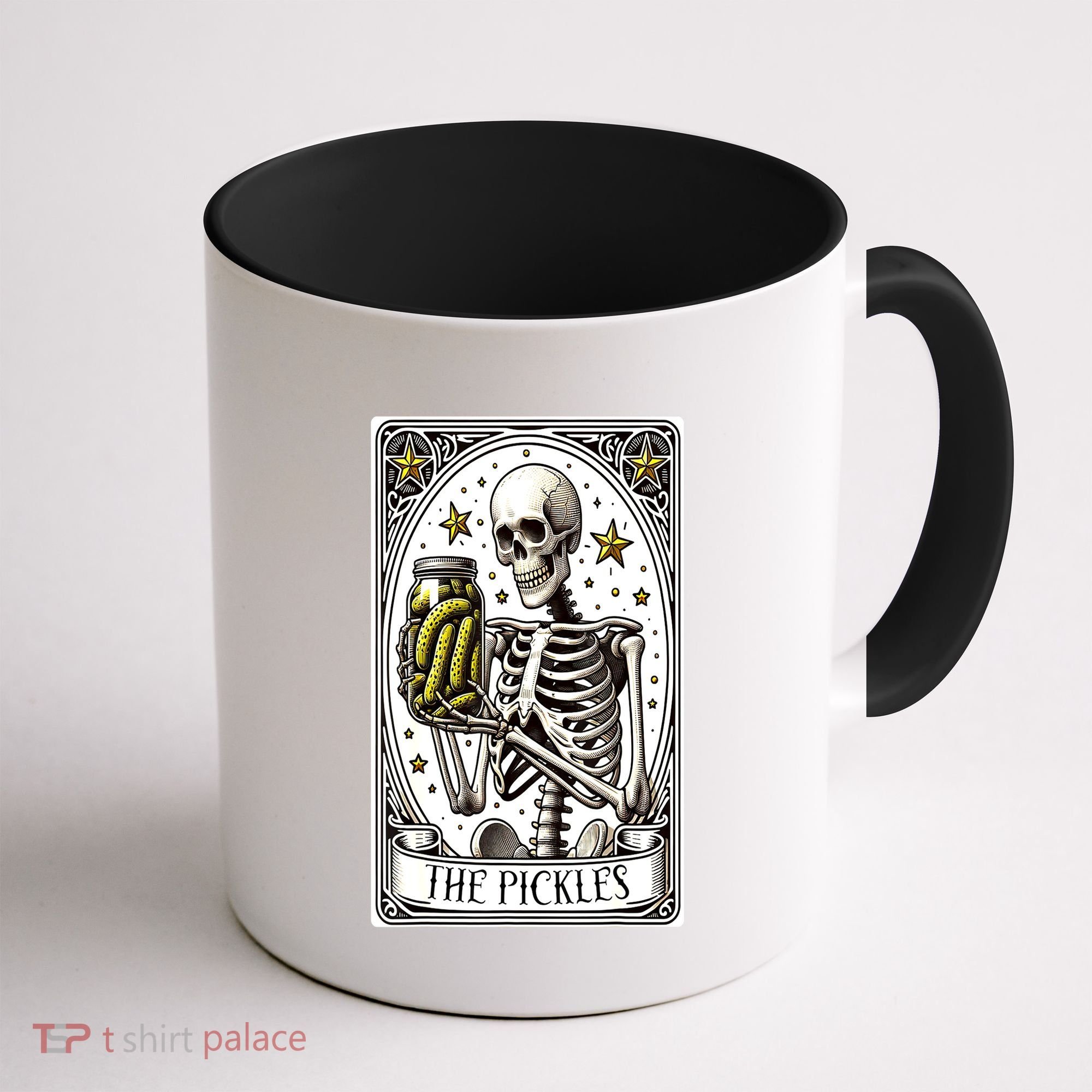 Funny Gardener The Pickle Skeleton Cucumber Gift Coffee Mug