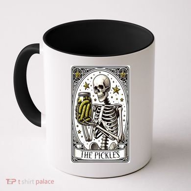 Funny Gardener The Pickle Skeleton Cucumber Gift Coffee Mug