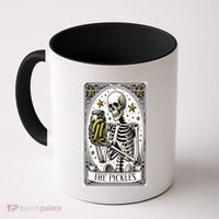 Funny Gardener The Pickle Skeleton Cucumber Gift Coffee Mug thumb 0