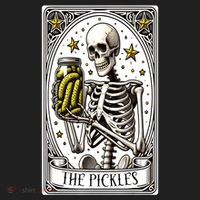 Funny Gardener The Pickle Skeleton Cucumber Gift Beanie thumb 2