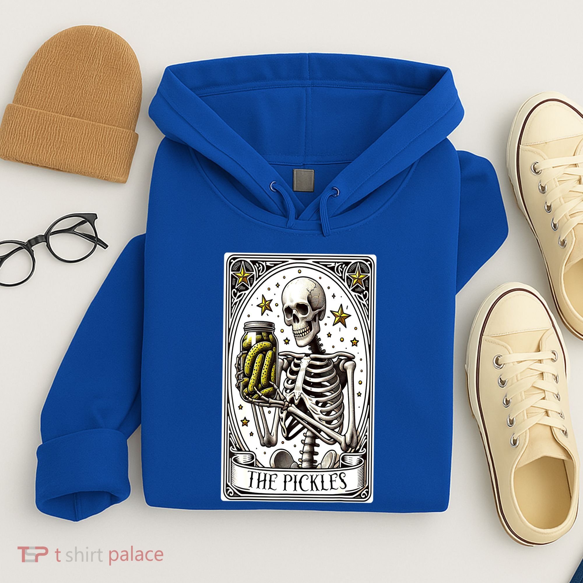 Funny Gardener The Pickle Skeleton Cucumber Gift Hoodie