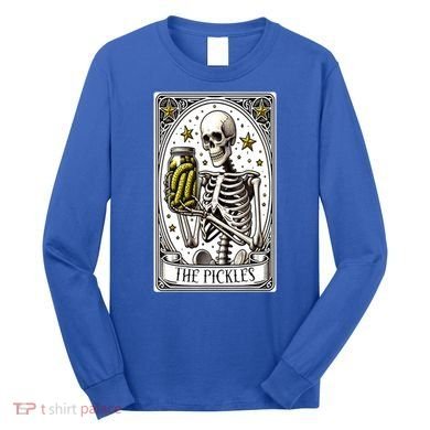 Funny Gardener The Pickle Skeleton Cucumber Gift Long Sleeve Shirt