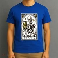 Funny Gardener The Pickle Skeleton Cucumber Gift T-Shirt thumb 3