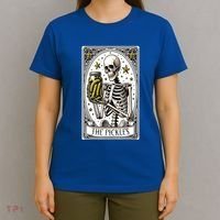 Funny Gardener The Pickle Skeleton Cucumber Gift T-Shirt thumb 4