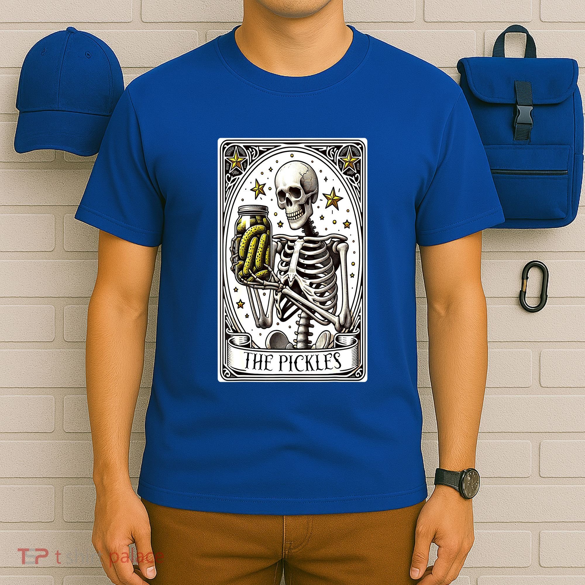 Funny Gardener The Pickle Skeleton Cucumber Gift T-Shirt