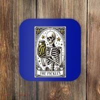 Funny Gardener The Pickle Skeleton Cucumber Gift Coaster thumb 0