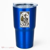 Funny Gardener The Pickle Skeleton Cucumber Gift Tumbler thumb 0