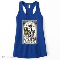Funny Gardener The Pickle Skeleton Cucumber Gift Women's Tank Top thumb 0