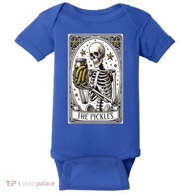 Funny Gardener The Pickle Skeleton Cucumber Gift Baby Bodysuit