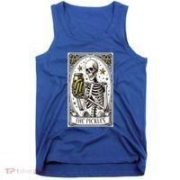 Funny Gardener The Pickle Skeleton Cucumber Gift Tank Top thumb 0
