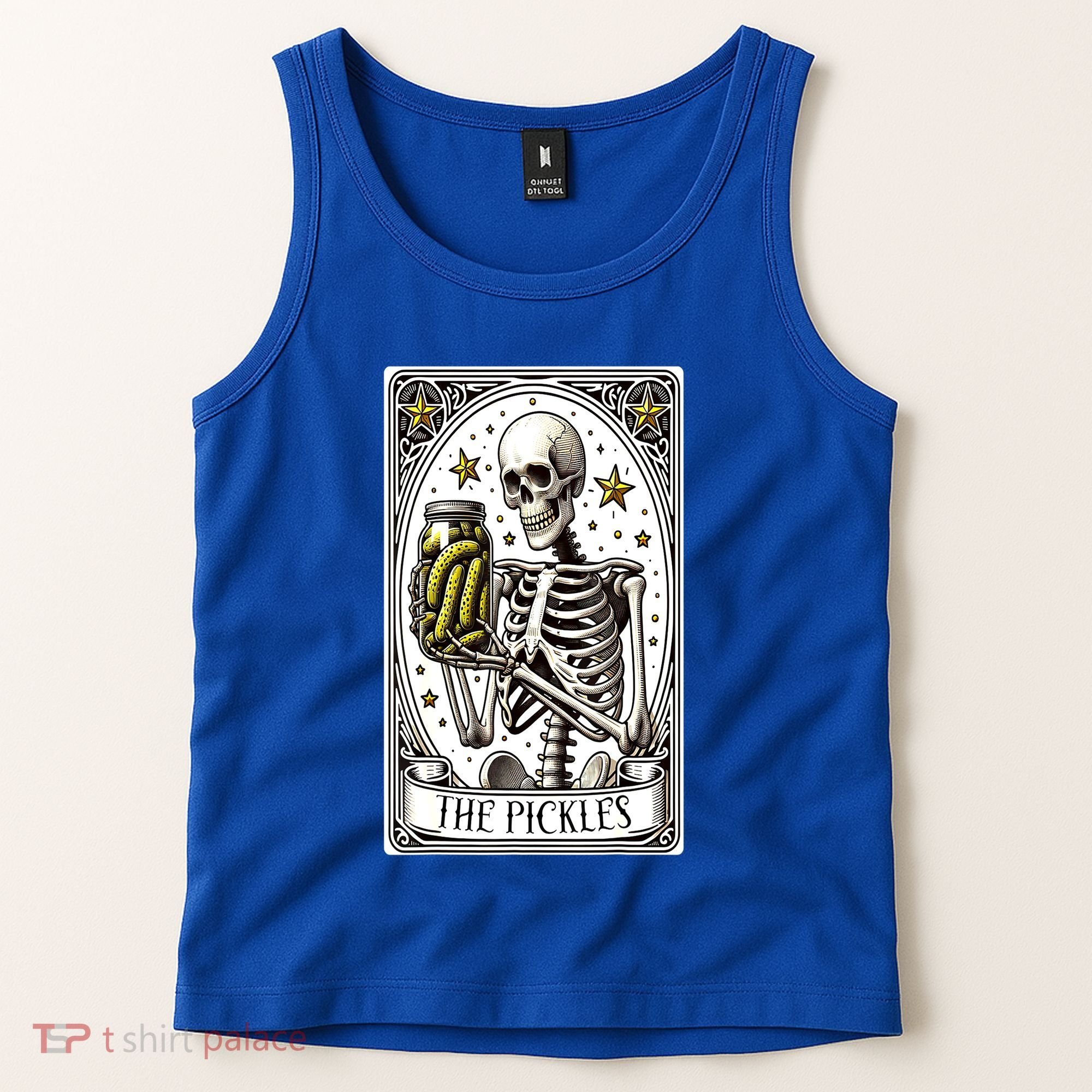Funny Gardener The Pickle Skeleton Cucumber Gift Tank Top