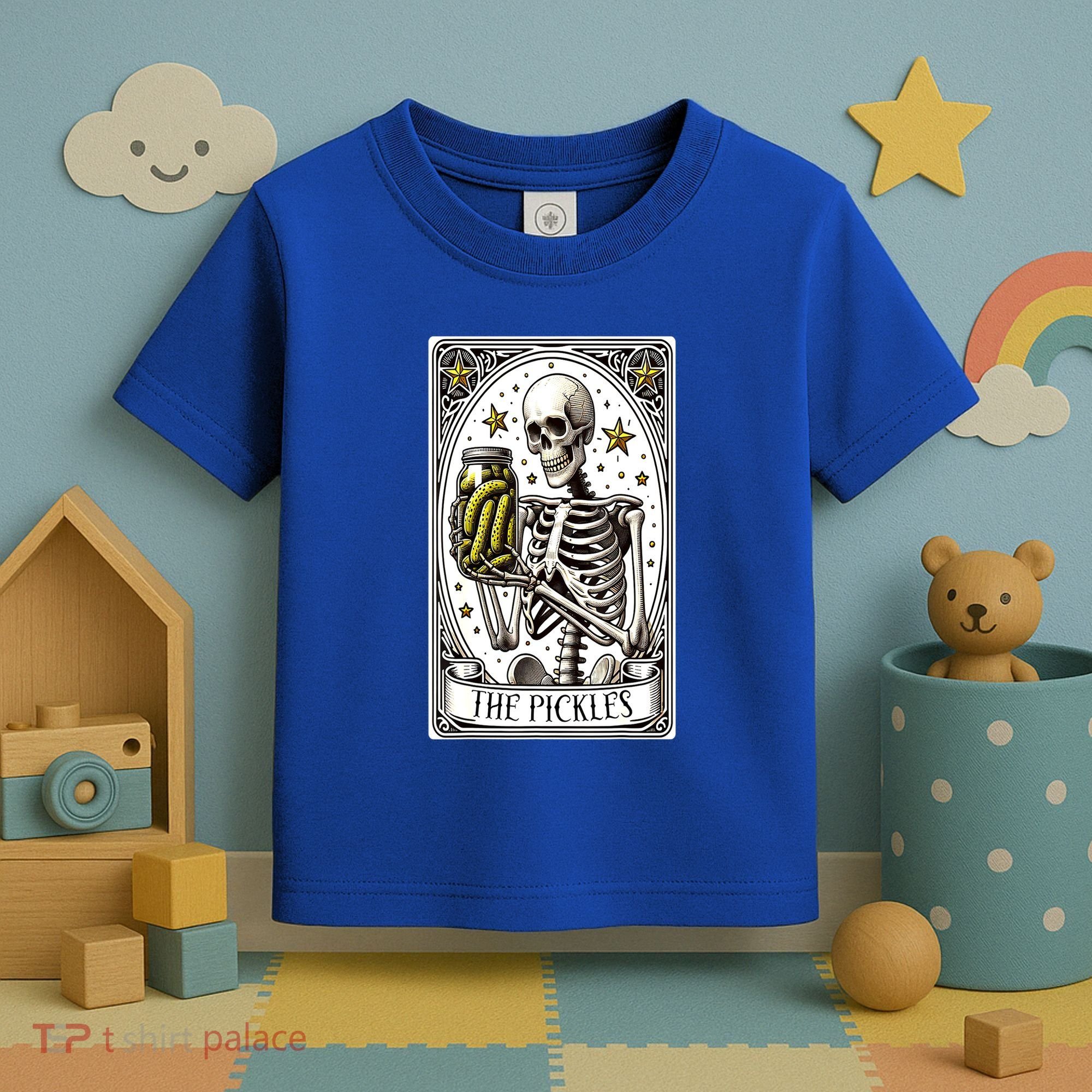 Funny Gardener The Pickle Skeleton Cucumber Gift Toddler T-Shirt