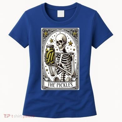 Funny Gardener The Pickle Skeleton Cucumber Gift Women's T-Shirt