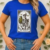 Funny Gardener The Pickle Skeleton Cucumber Gift Women's T-Shirt thumb 2