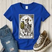 Funny Gardener The Pickle Skeleton Cucumber Gift Women's T-Shirt thumb 3