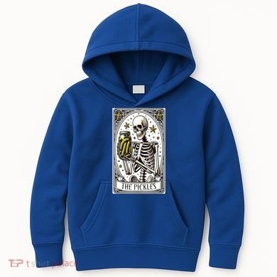 Funny Gardener The Pickle Skeleton Cucumber Gift Kids Hoodie