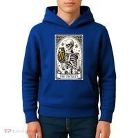 Funny Gardener The Pickle Skeleton Cucumber Gift Kids Hoodie thumb 4