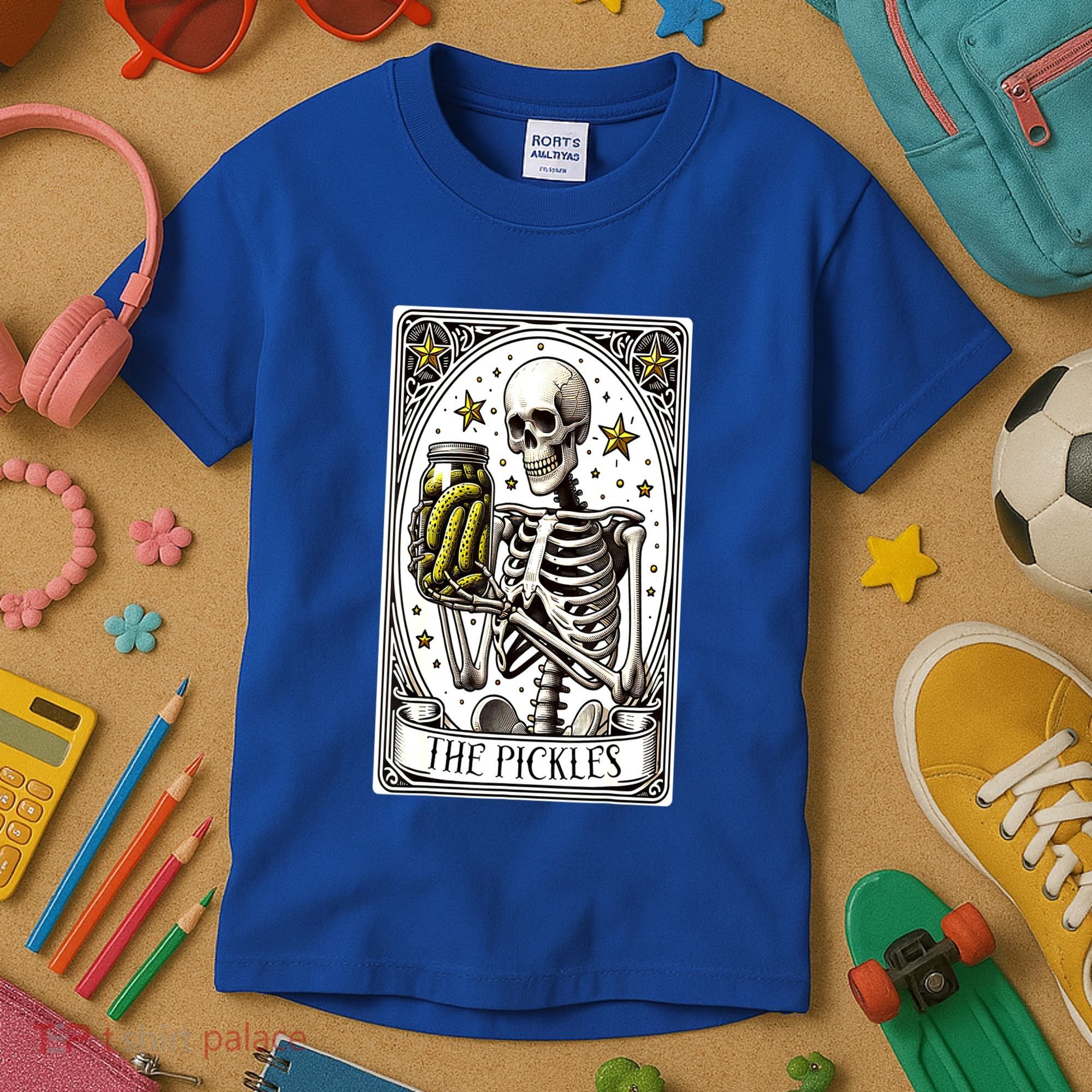Funny Gardener The Pickle Skeleton Cucumber Gift Kids T-Shirt