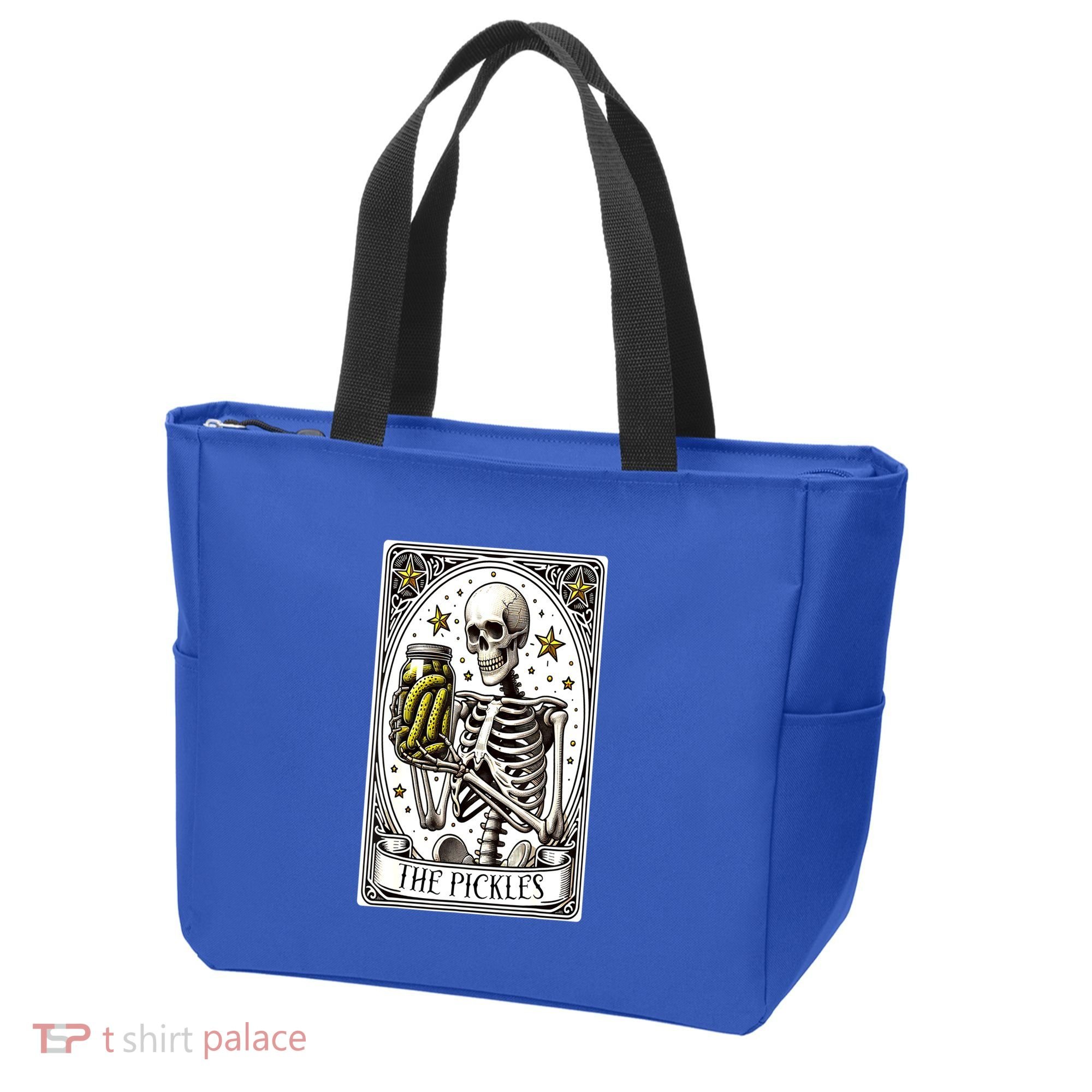 Funny Gardener The Pickle Skeleton Cucumber Gift Tote Bag