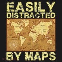 Funny Geography Teacher Easily Distracted By Maps Apron thumb 3