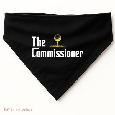 Funny Golfer The Commissioner Golf League Golfing USA-Made Doggie Bandana