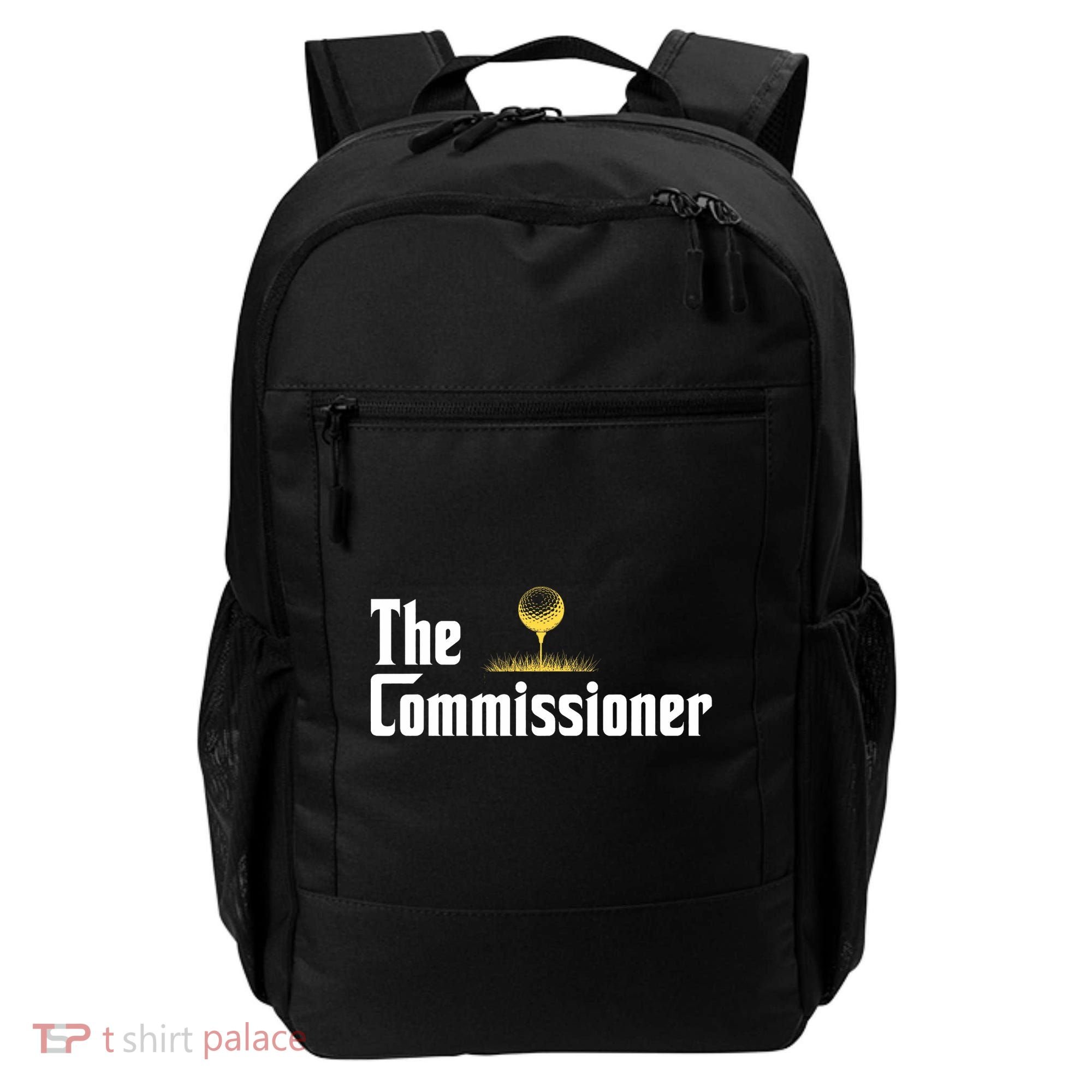 Funny Golfer The Commissioner Golf League Golfing Backpack