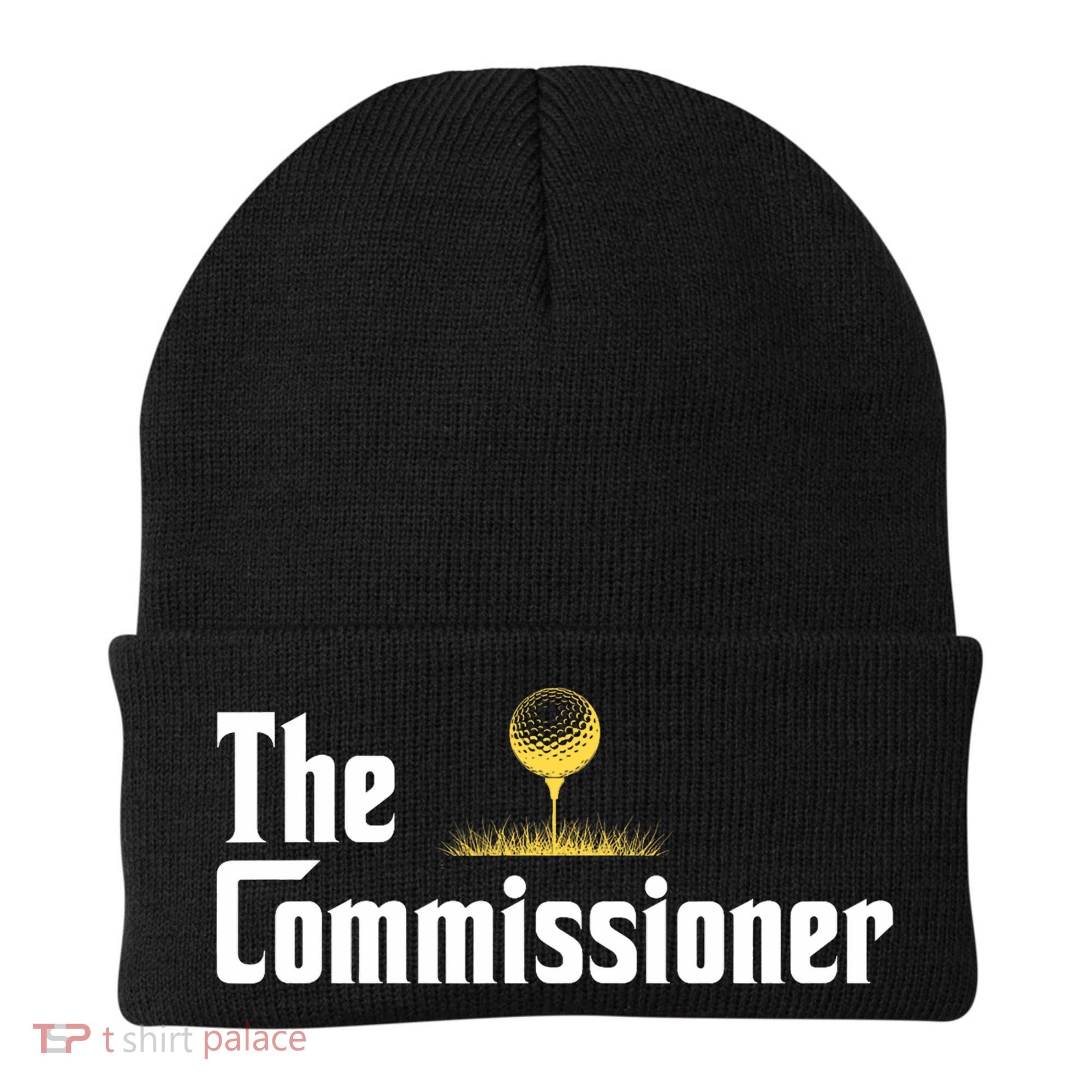 Funny Golfer The Commissioner Golf League Golfing Beanie